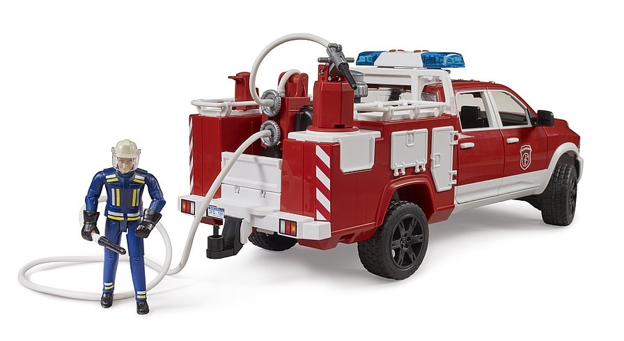Bruder *****Bruder 02544 - RAM 2500 Chariot d’intervention de pompiers avec module son et lumière
