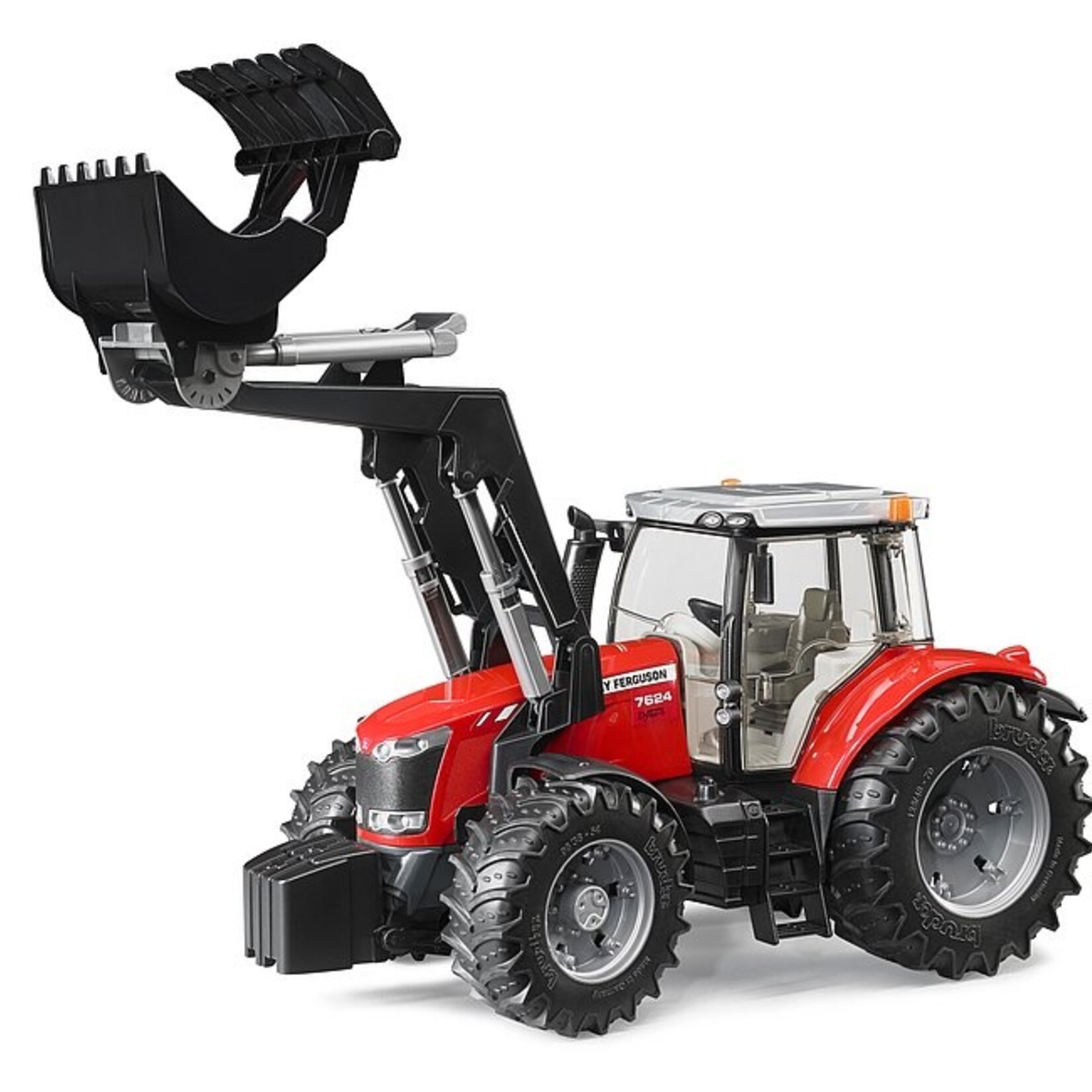 Bruder Bruder 03047 - Tracteur Massey Ferguson 7624 avec chargeuse avant