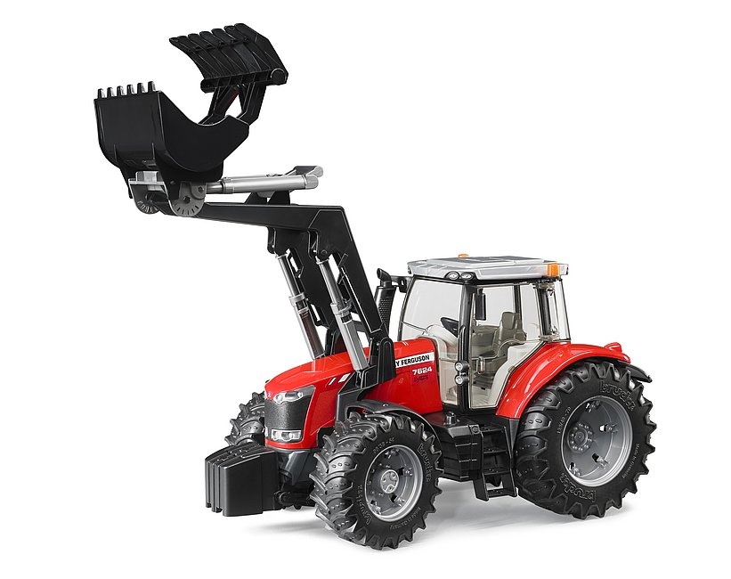 Bruder Bruder 03047 - Tracteur Massey Ferguson 7624 avec chargeuse avant
