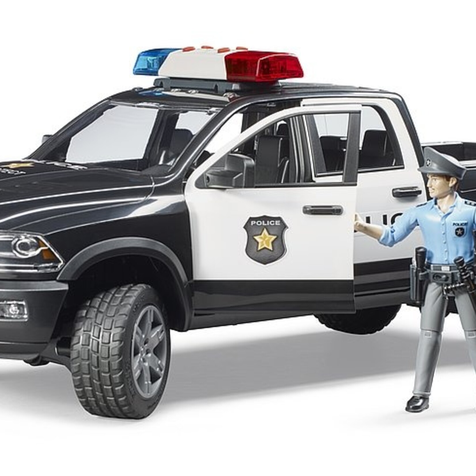 Bruder Bruder 02505 - Pickup de police RAM 2500 avec policier