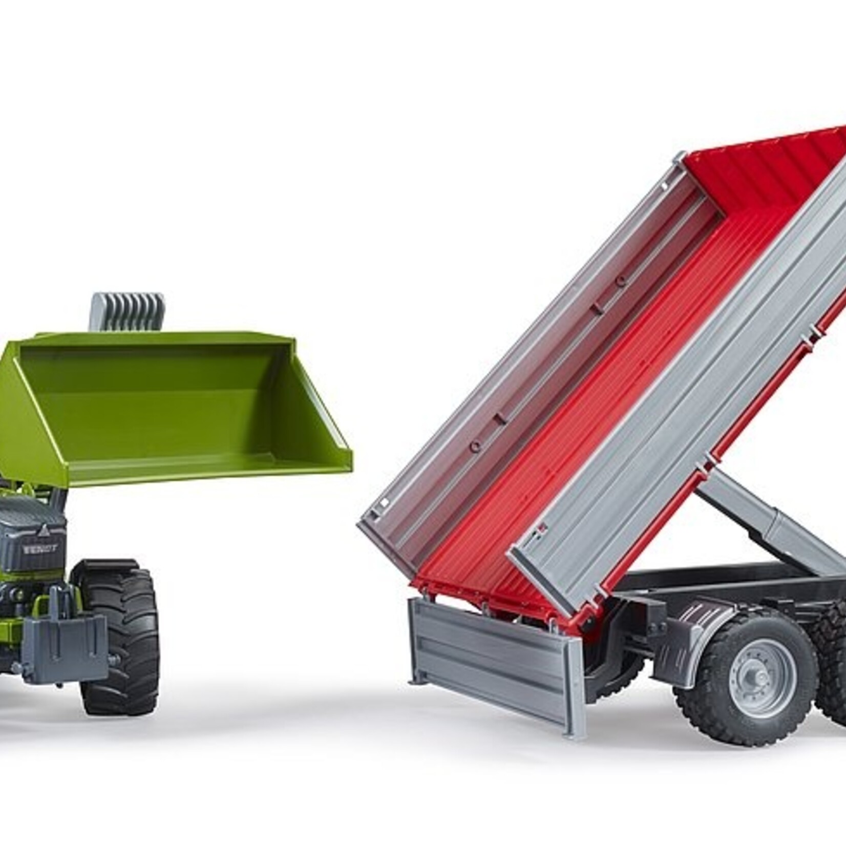 Bruder Bruder 02182 - Fendt with frontloader and tipping trailer