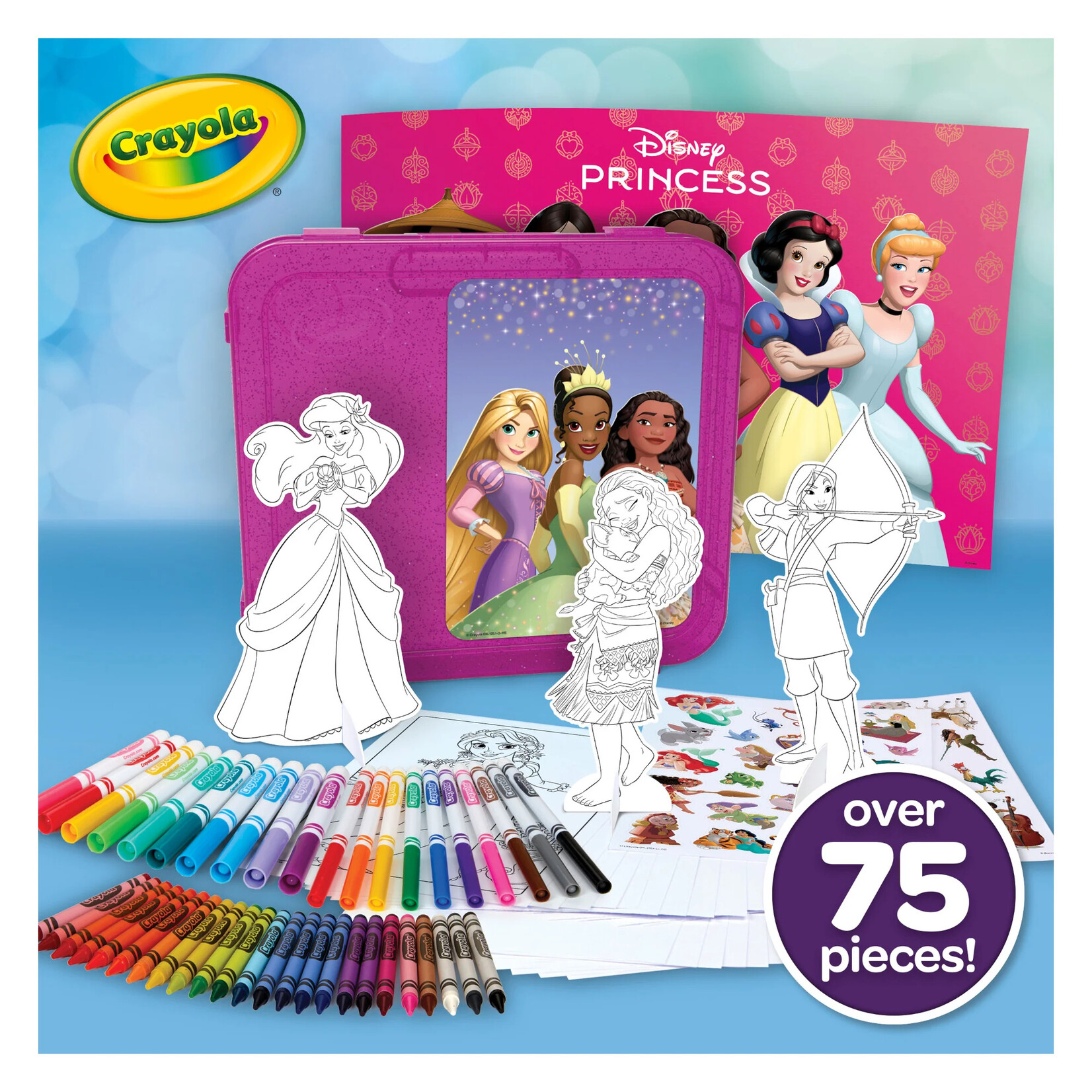 Crayola Crayola Disney Princess Mallette Artistique 75 + pièces