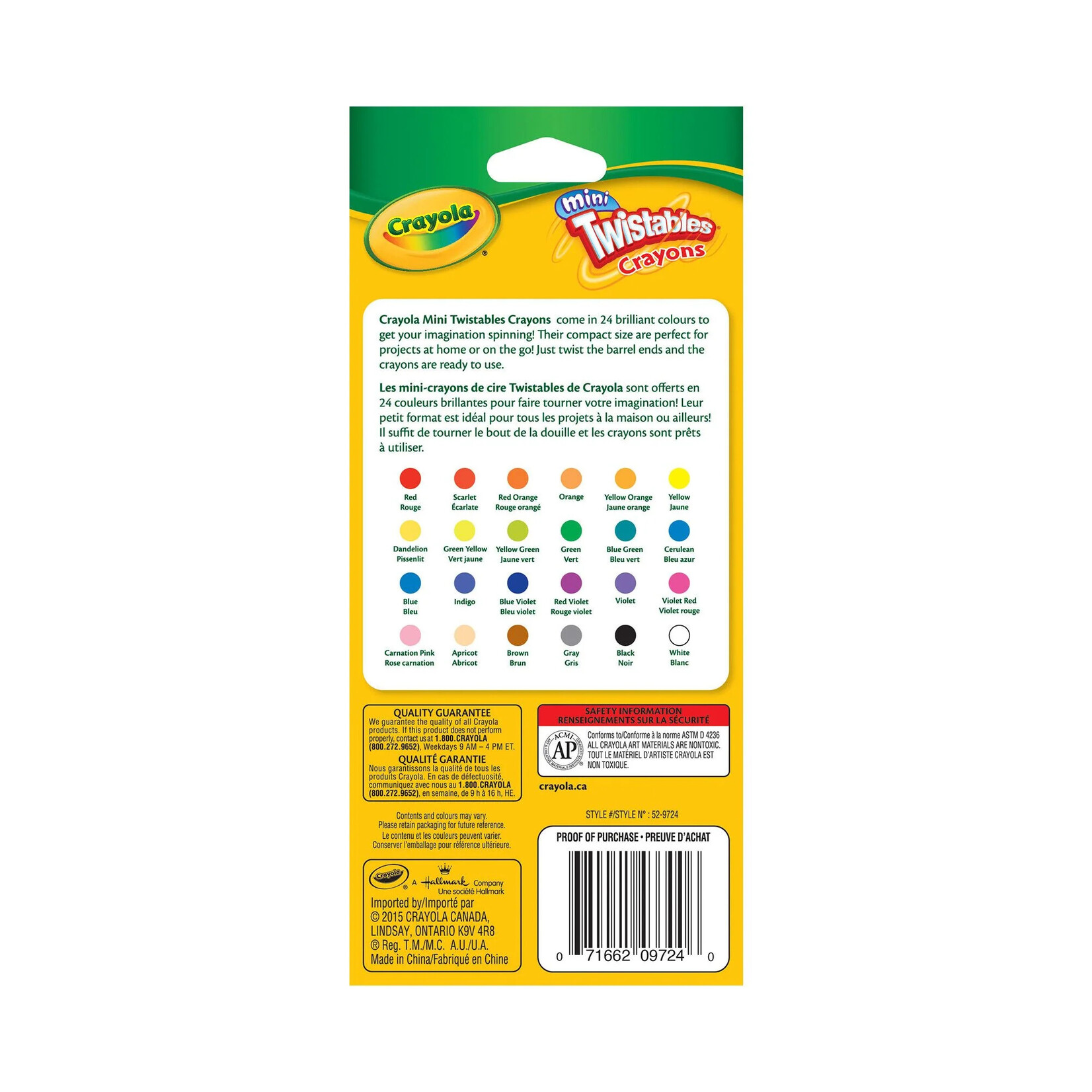 Crayola Crayola 24 Mini Twistables