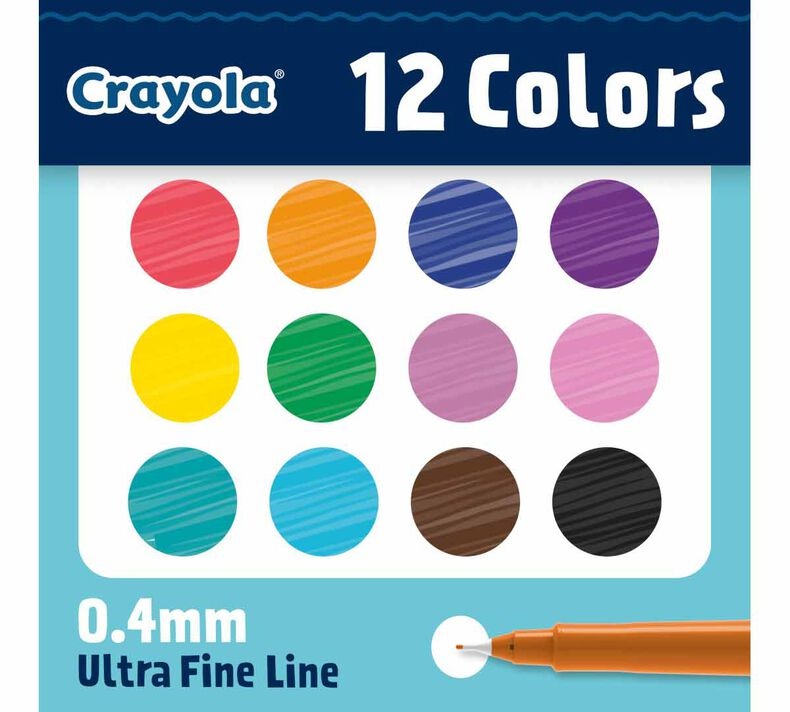 Crayola Crayola Doodle Marker 12 ultra fine