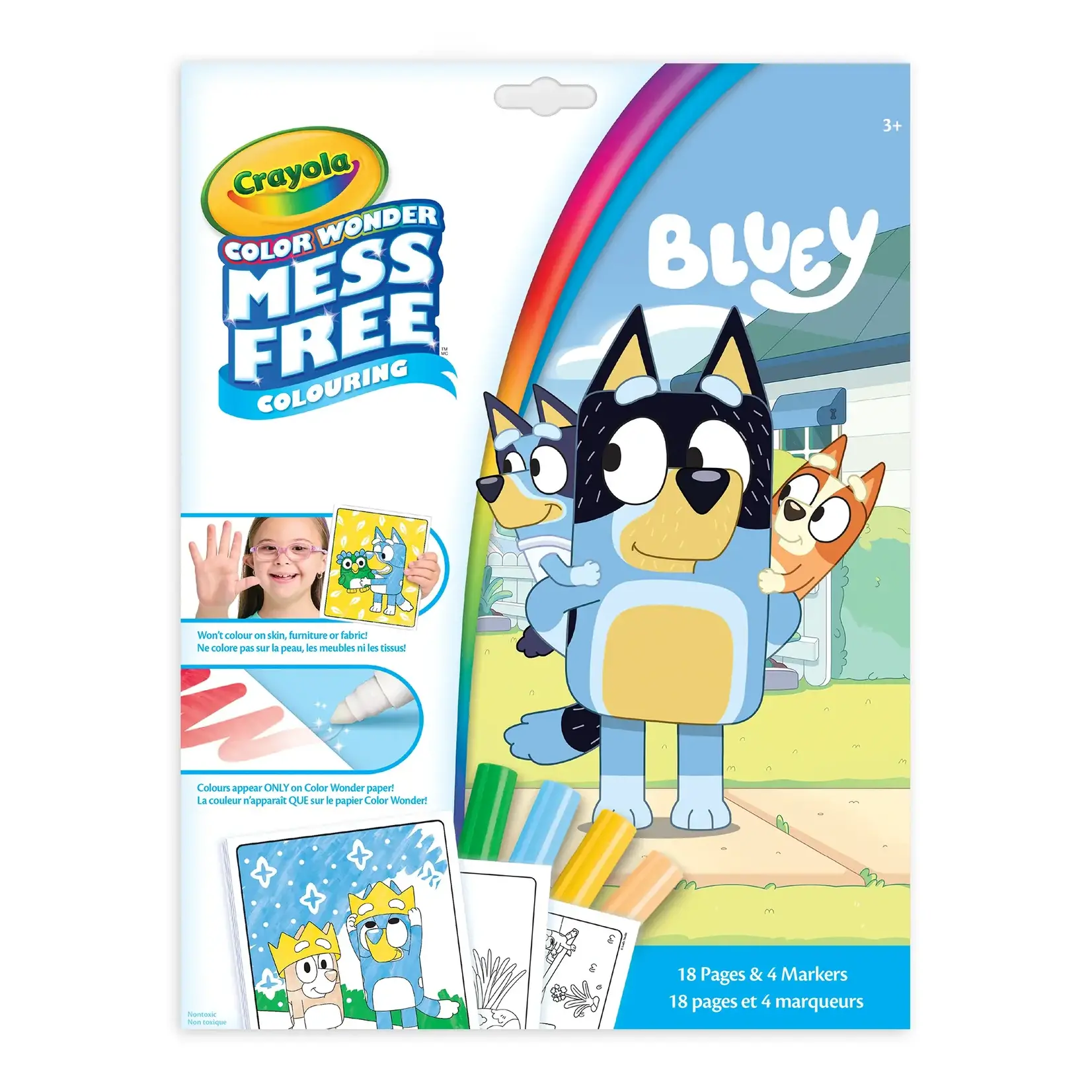 Crayola Crayola Color Wonder Bluey 18 pages et 4 marqueurs
