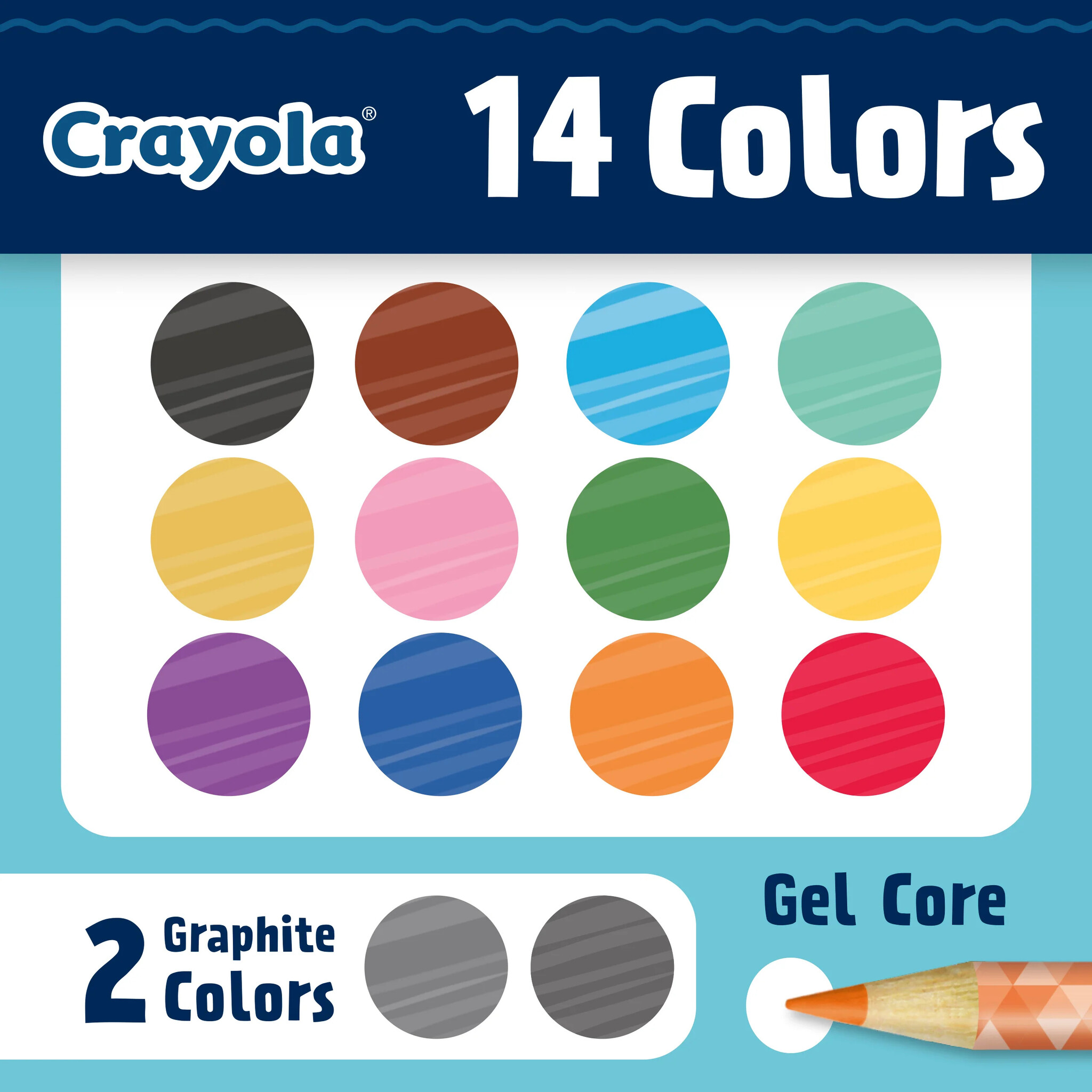 Crayola Crayola 14 crayons sketch et ombres