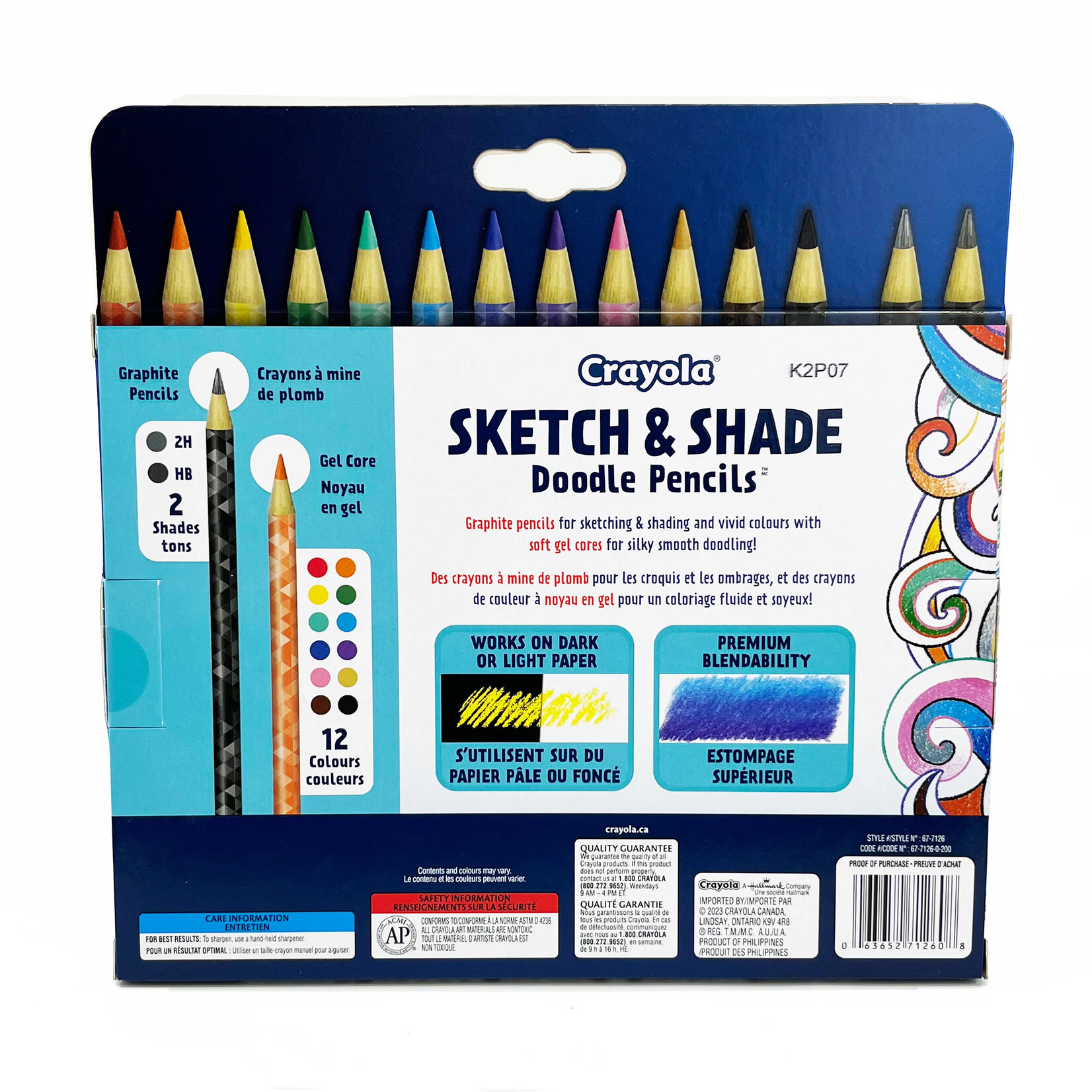 Crayola Crayola 14 crayons sketch et ombres