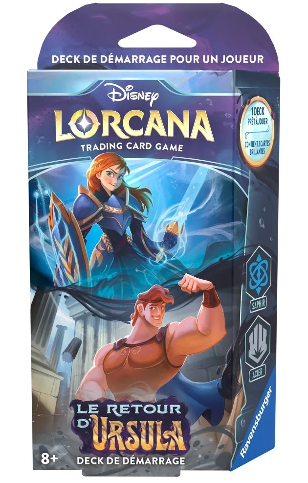Ravensburger Lorcana - Le Retour d'Ursula Deck de Démarrage Saphir/Acier