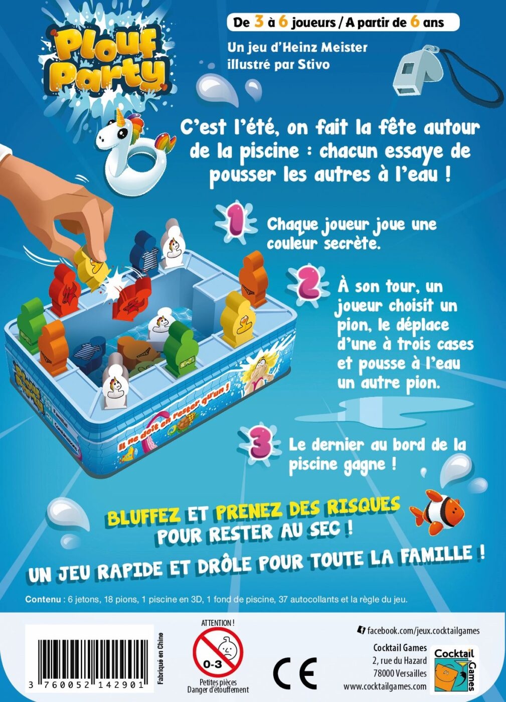 Cocktail Games Plouf Party Faut (pas) pousser!