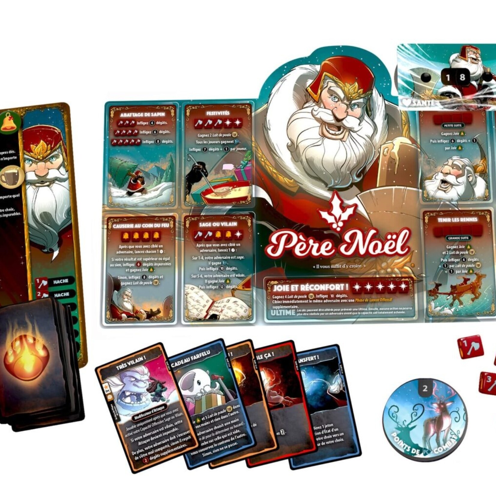 Lucky Duck Games Dice Throne Père Noël VS Krampus