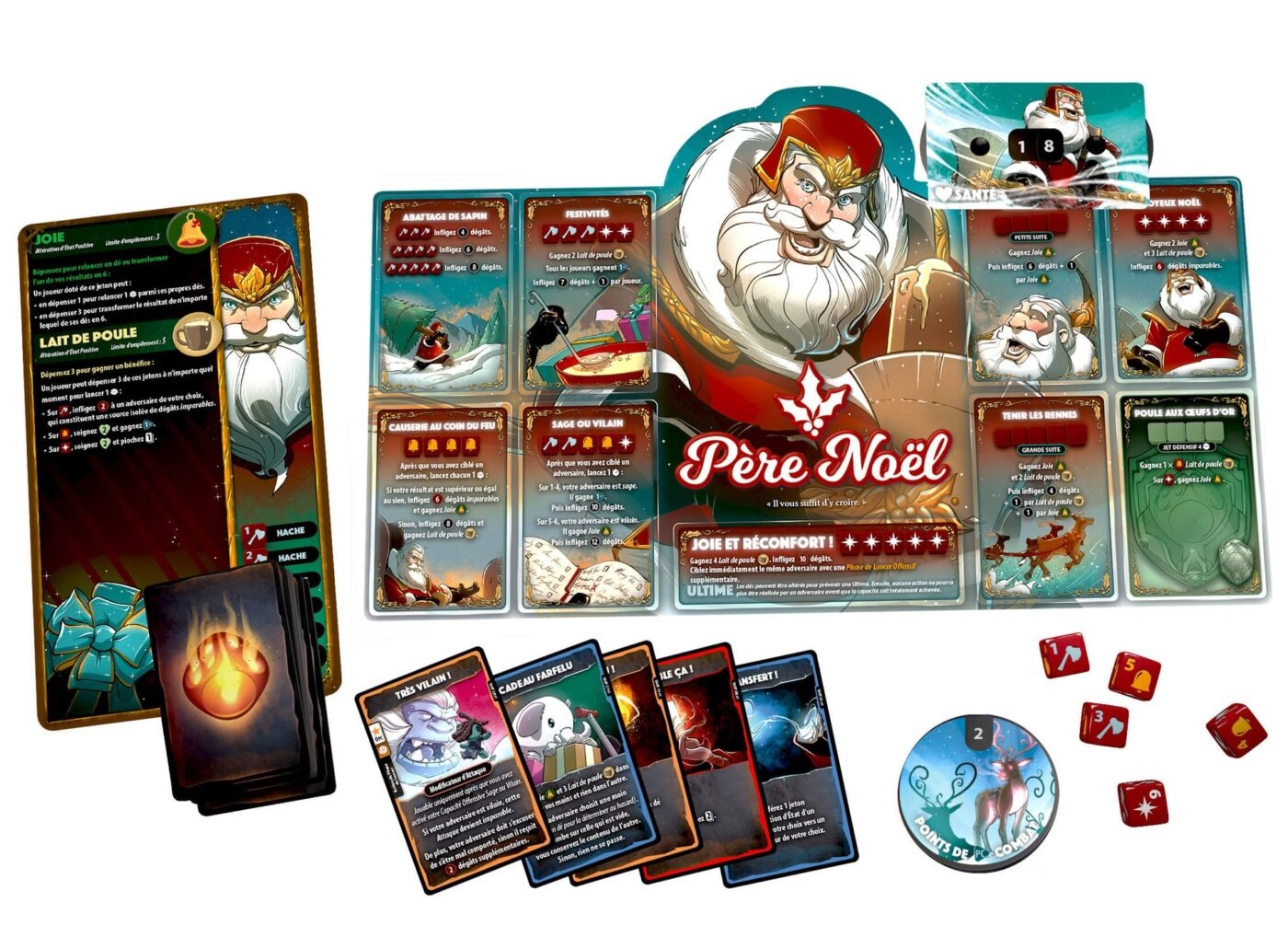 Lucky Duck Games Dice Throne Père Noël VS Krampus