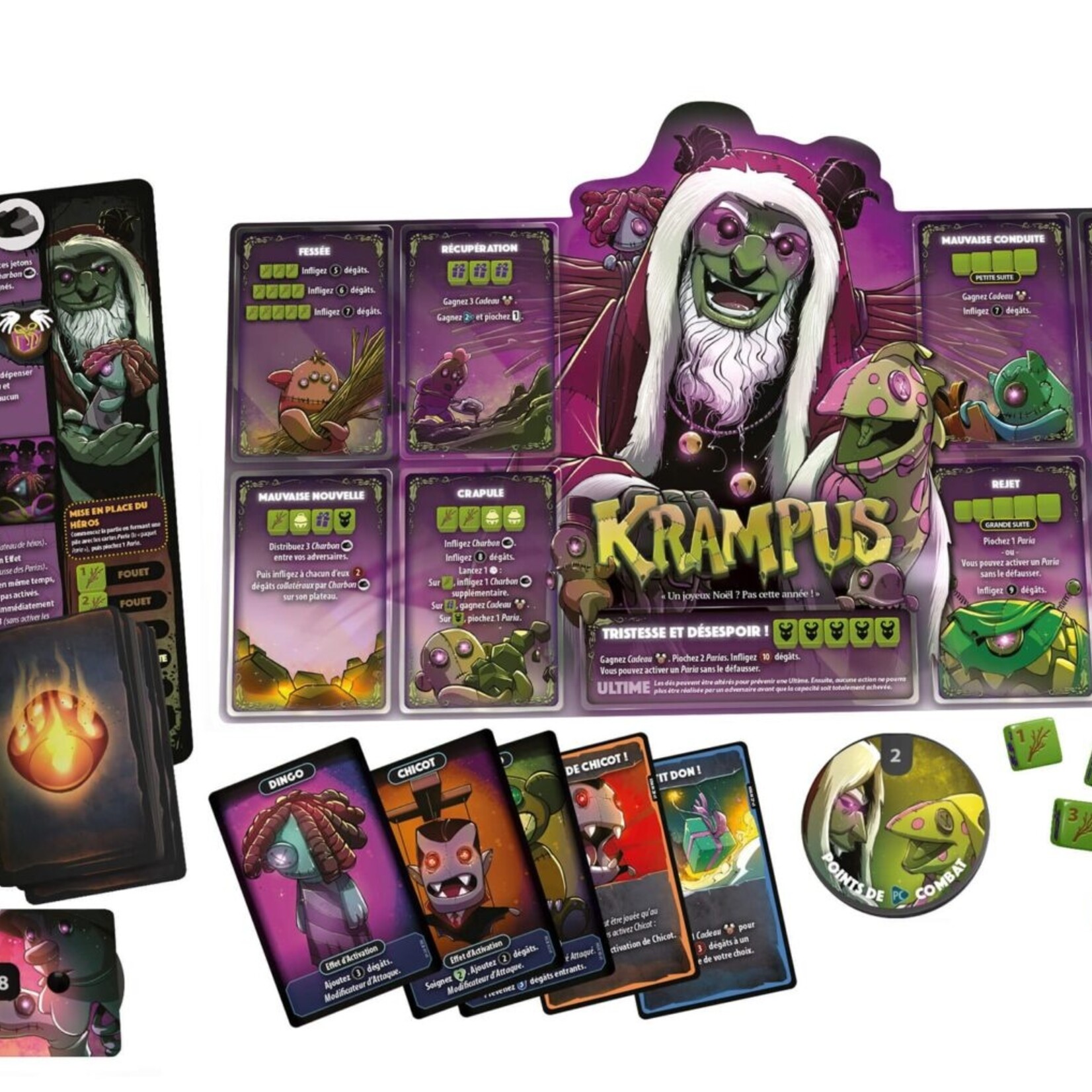 Lucky Duck Games Dice Throne Père Noël VS Krampus