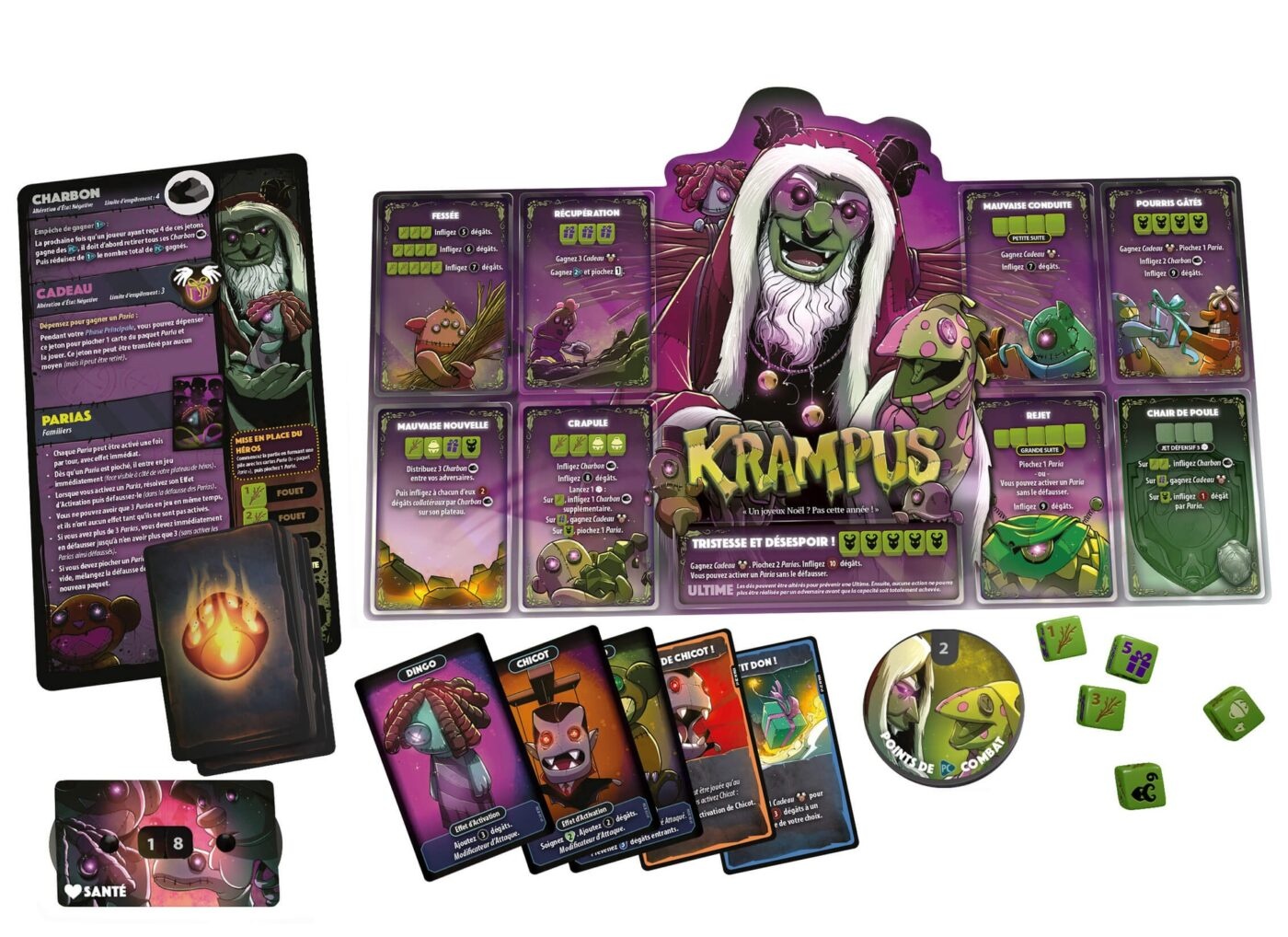 Lucky Duck Games Dice Throne Père Noël VS Krampus