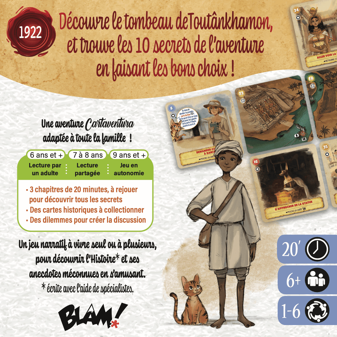 Blam! Cartaventura Odyssée le secret des pharaons