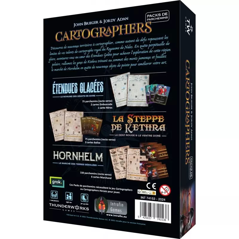 Intrafin Games Cartographers Packs de Parchemin