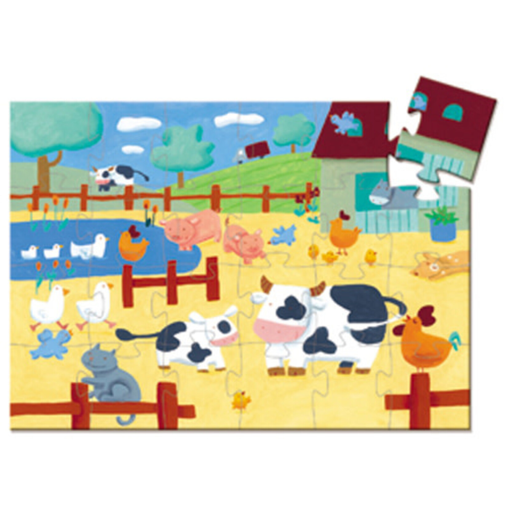 Djeco Djeco - Puzzle silhouette 24 : Vache