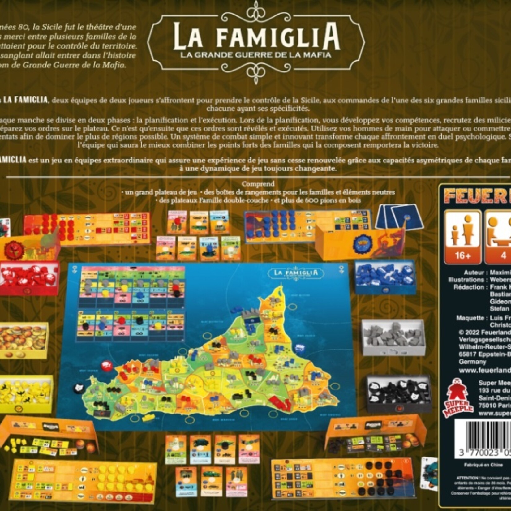 Super Meeple La Famiglia  La Grande Guerre de la Mafia
