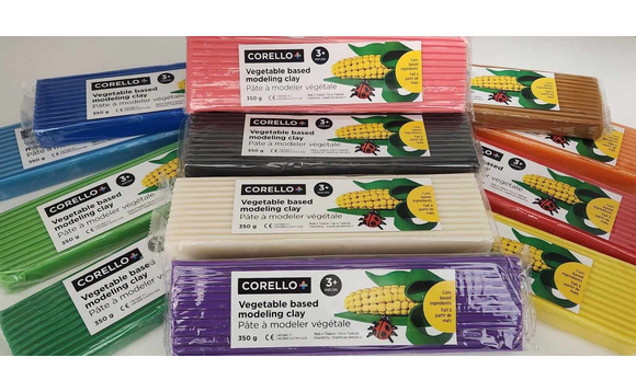 corello Corello Pâte à modeler végétale 350 g vert