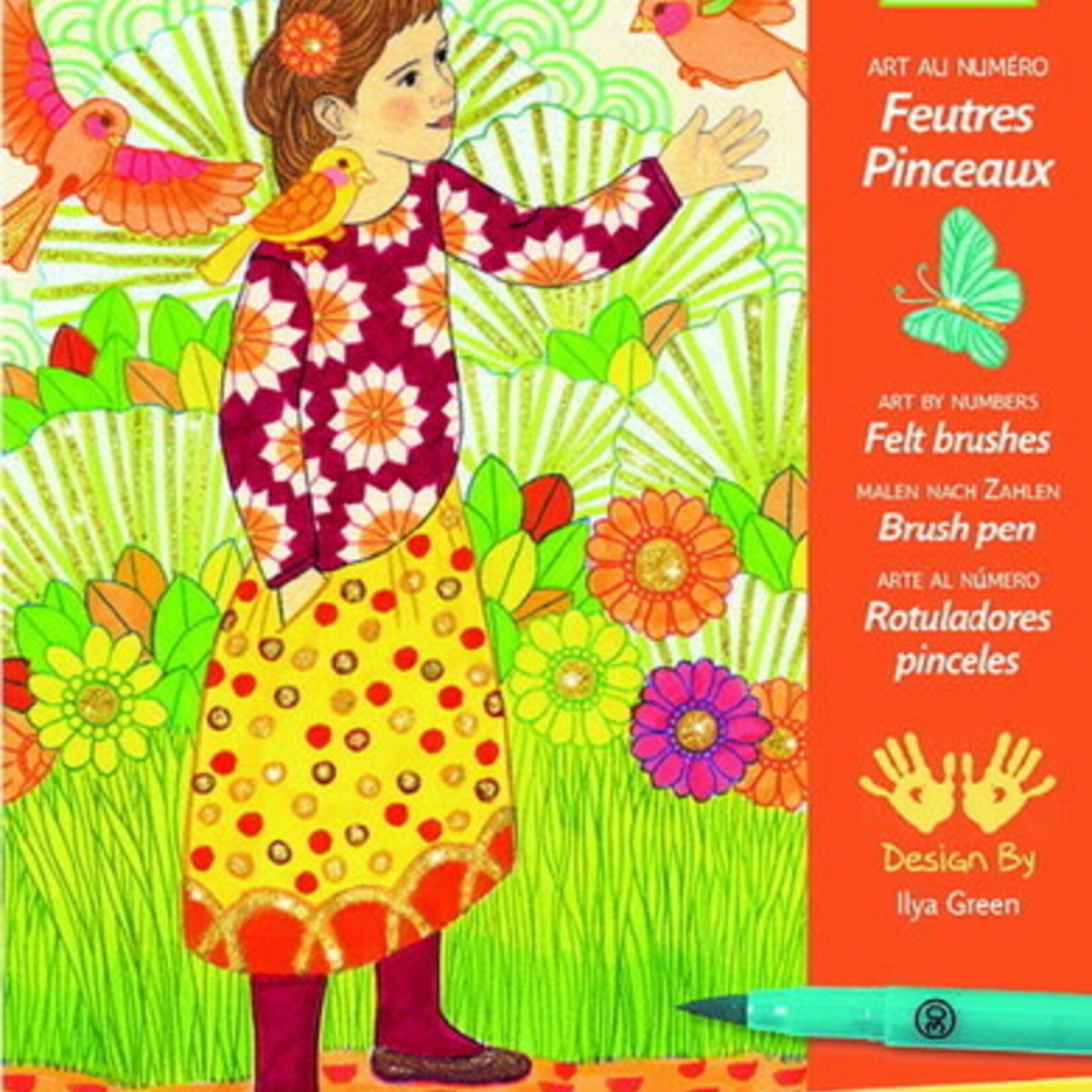 Djeco Djeco- Feutres pinceaux - Sous le charme