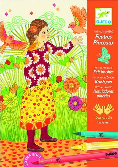 Djeco Djeco- Feutres pinceaux - Sous le charme
