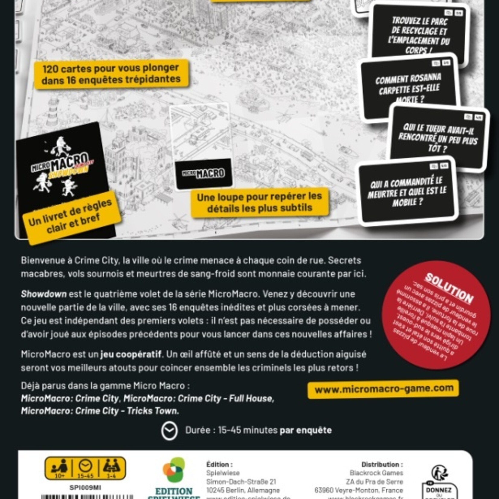 Blackrock Games Micro Macro Crime City Showdown