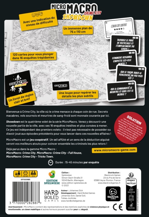 Blackrock Games Micro Macro Crime City Showdown