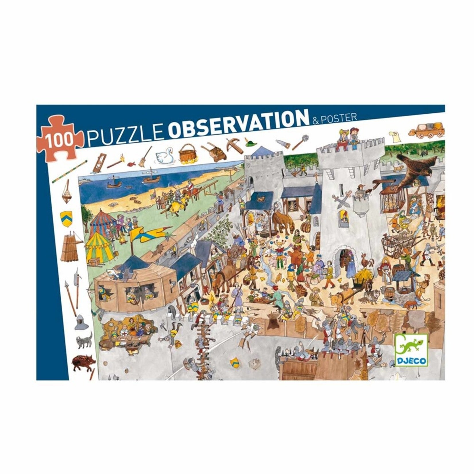Djeco Djeco Puzzle Observation 100  Château Fort