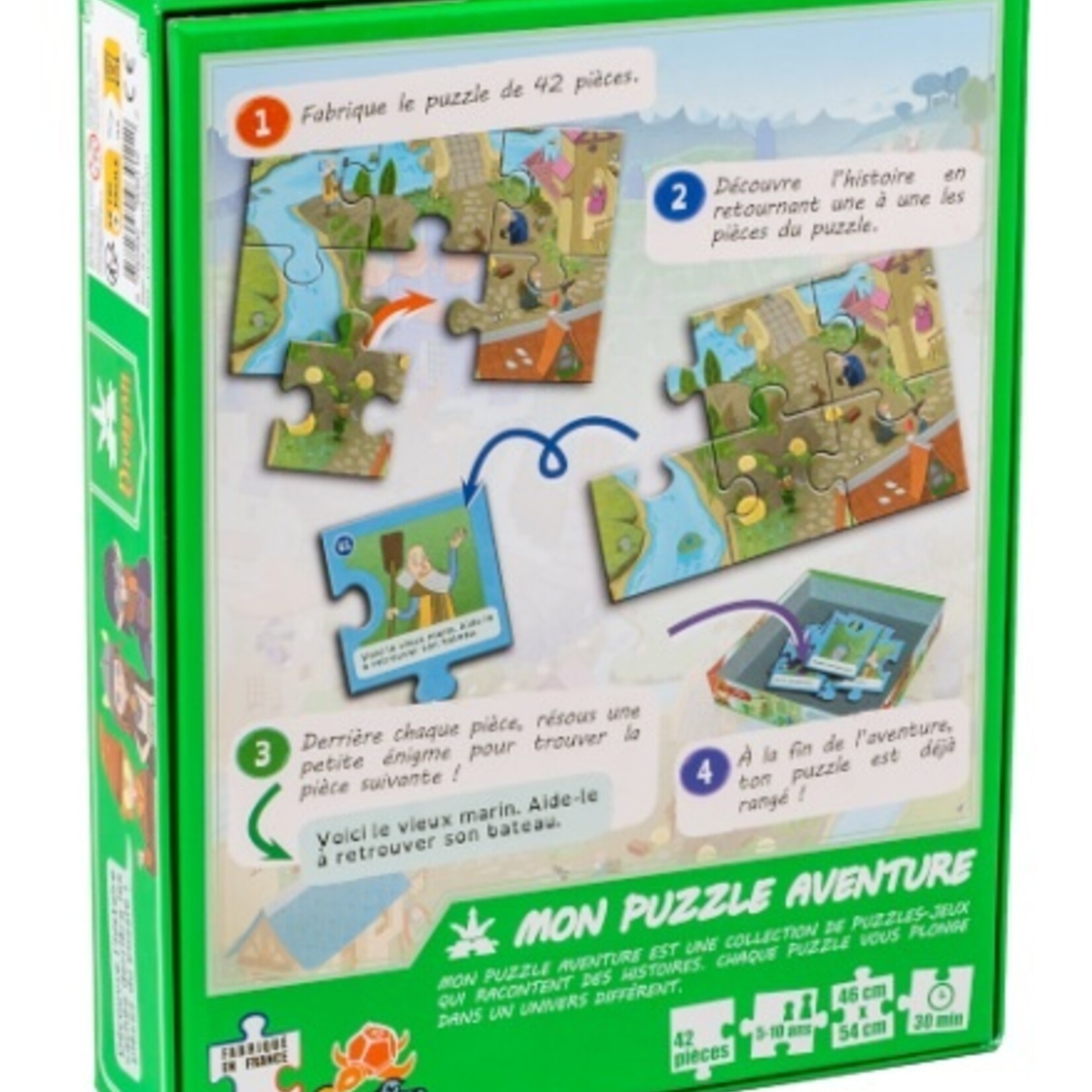 Gameflow Mon Puzzle Aventure Dragon (le puzzle-jeu qui raconte des histoires)