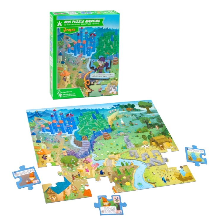 Gameflow Mon Puzzle Aventure Dragon (le puzzle-jeu qui raconte des histoires)
