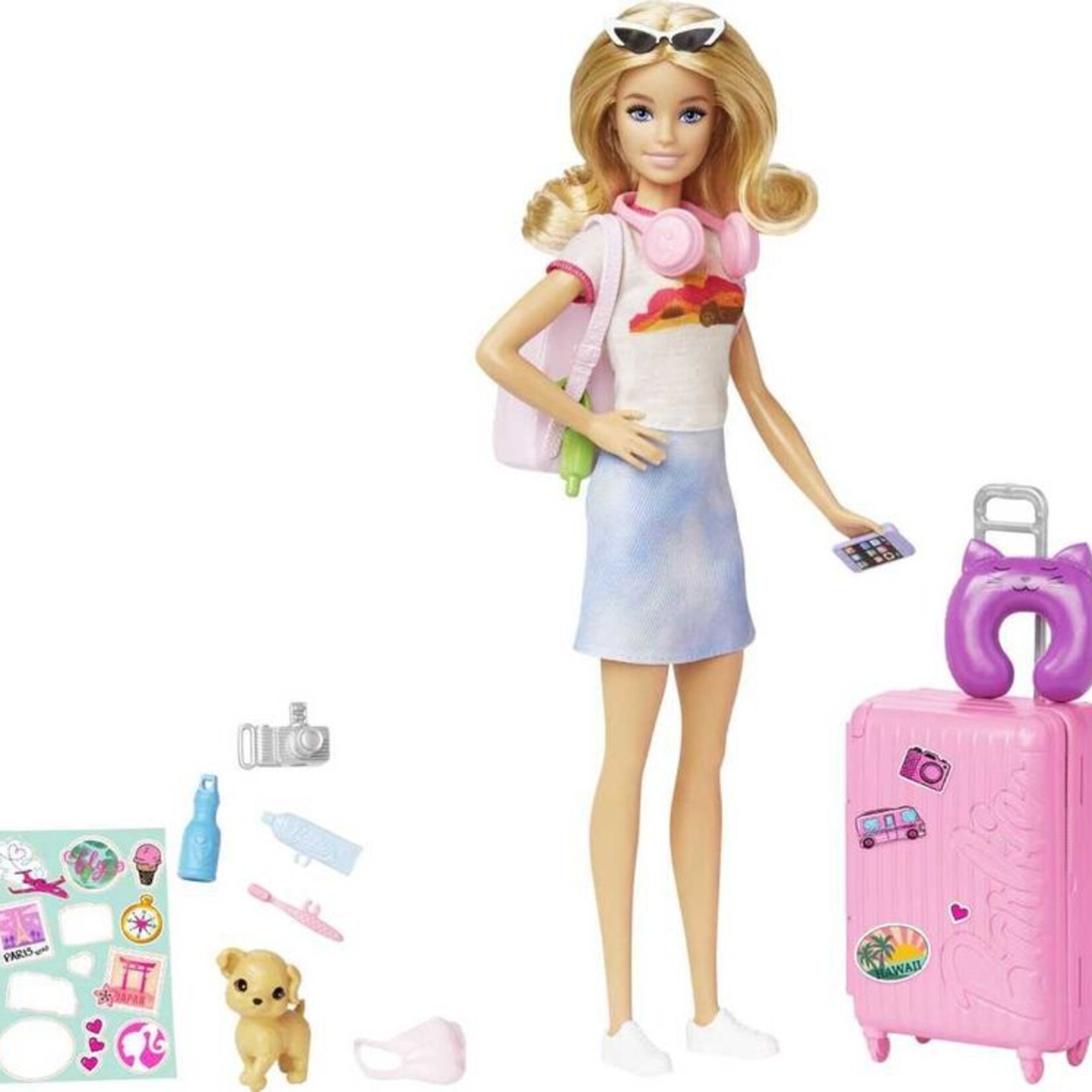 Mattel Barbie - Poupée Barbie avec son chiot voyage