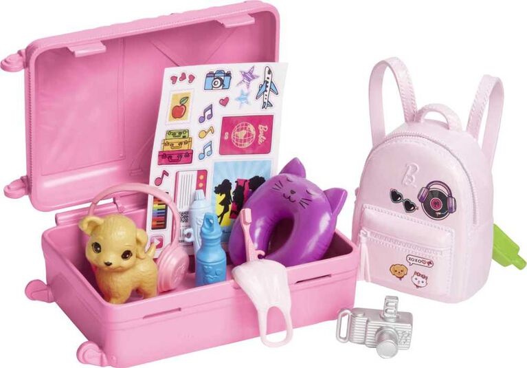 Mattel Barbie - Poupée Barbie avec son chiot voyage