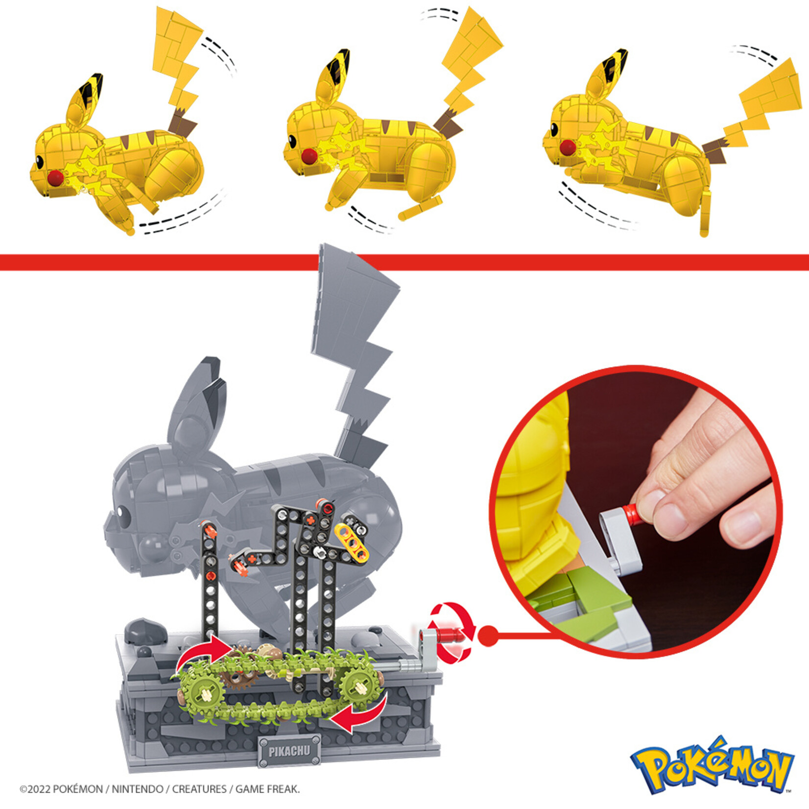 Mega Construx Mega Pokémon - Pikachu en mouvement