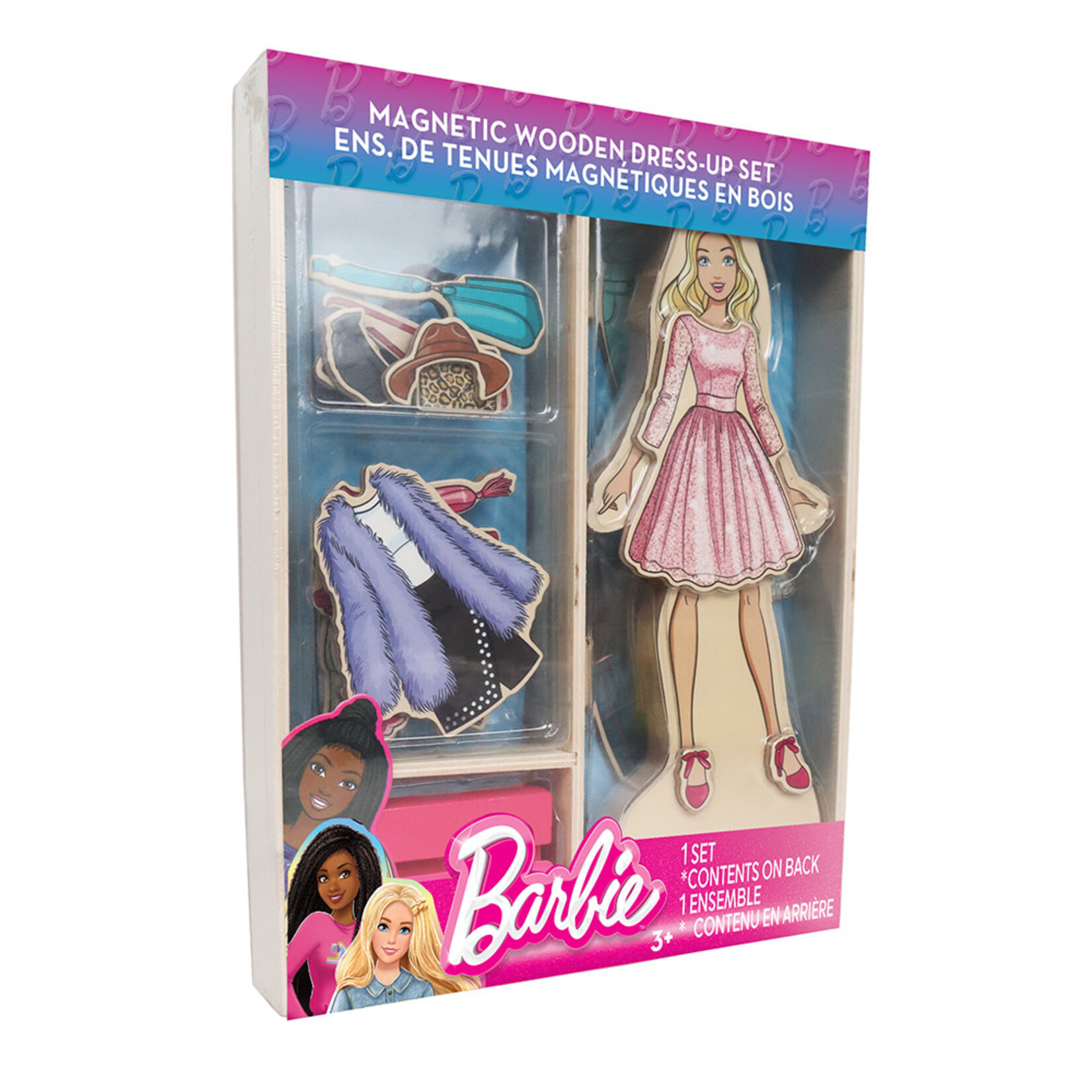 Danawares Barbie ensemble de tenues magnétiques en bois