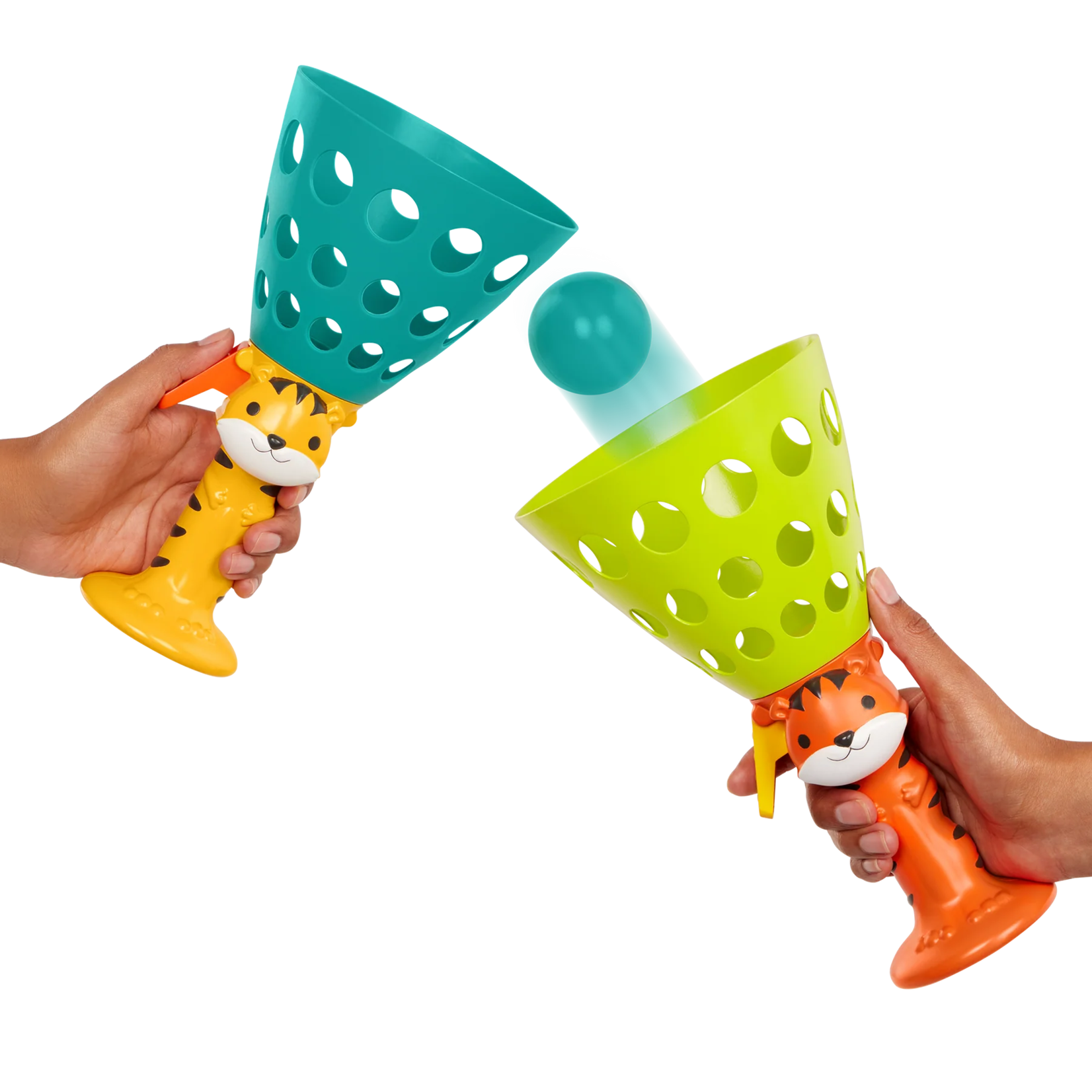 B. Collection BToys Ensemble de jeu de balle  avec 2 lanceurs Tigre