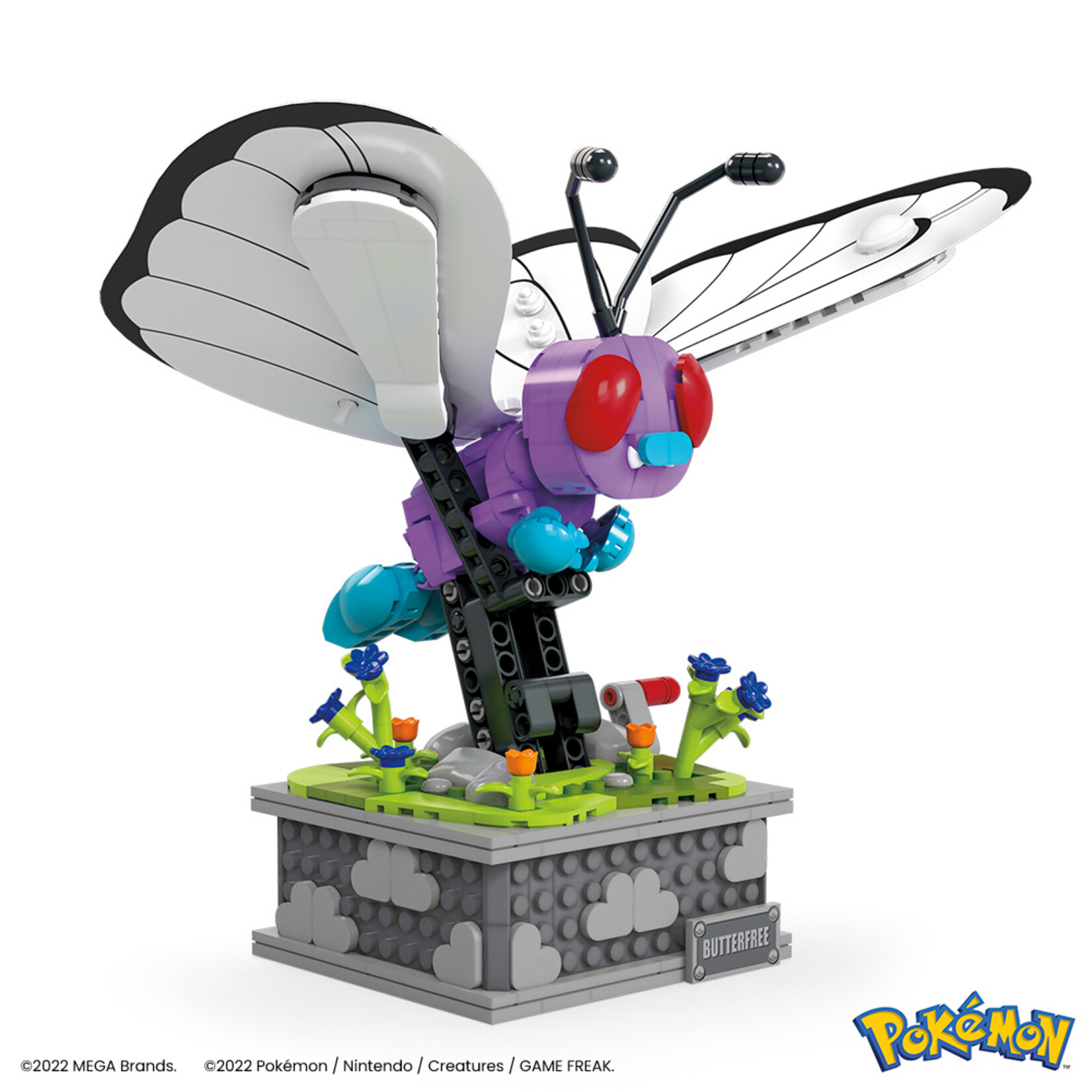 Mega Construx Mega Pokémon Papilision en mouvement