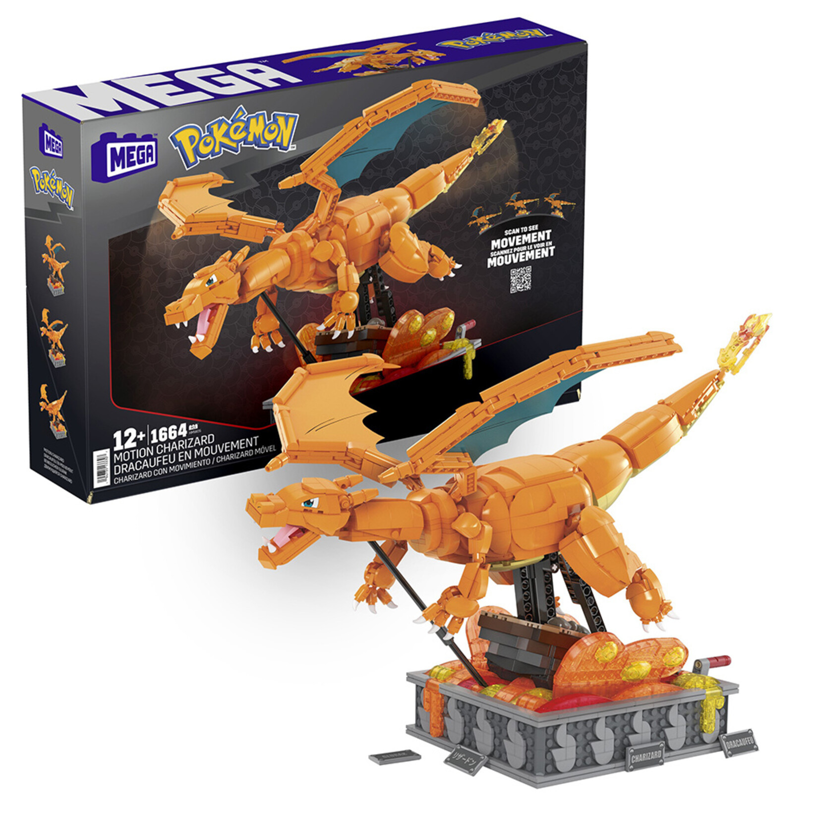 Mega Construx Mega Pokémon - Dracaufeu en mouvement / Motion Charizard