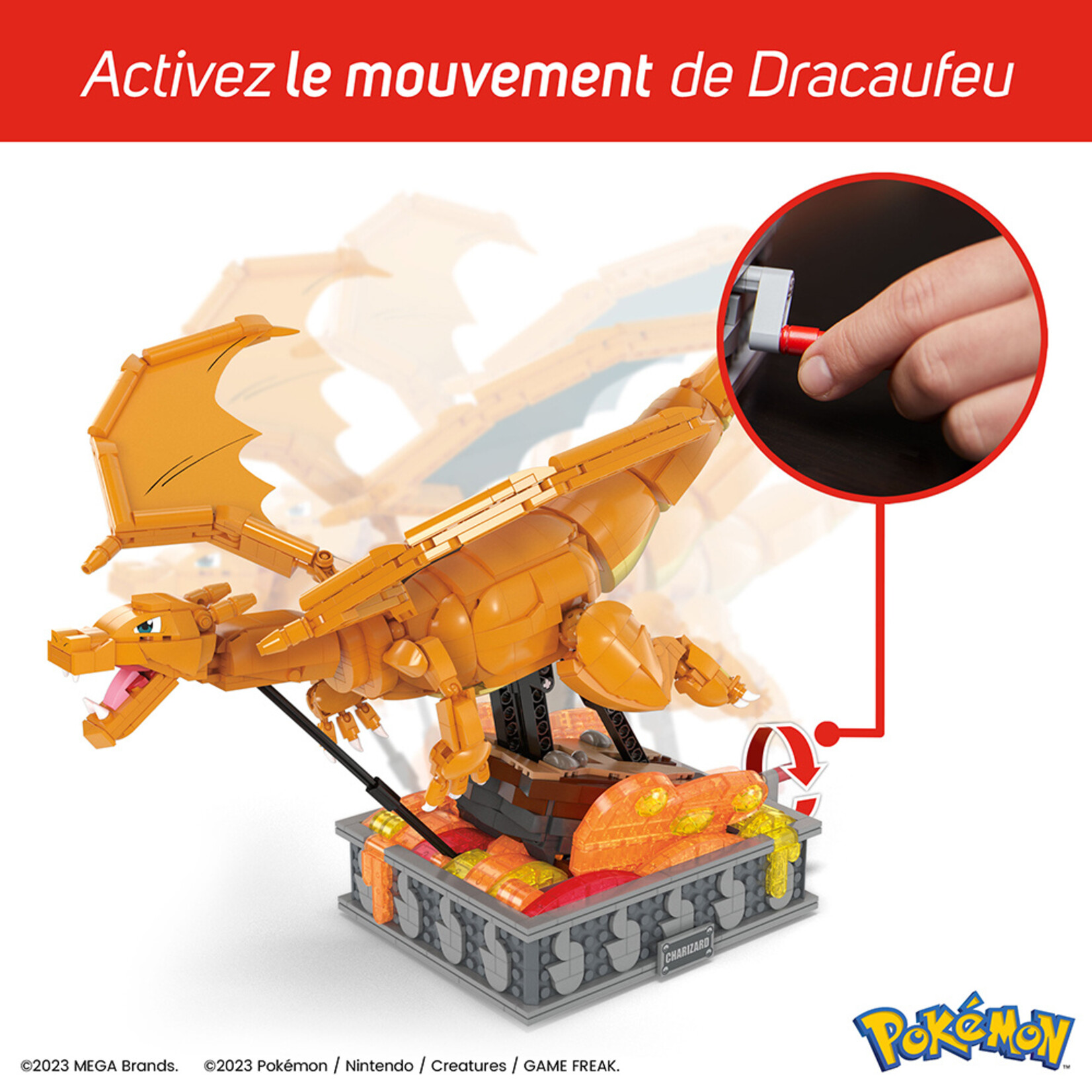 Mega Construx Mega Pokémon - Dracaufeu en mouvement / Motion Charizard