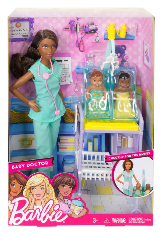 Mattel Barbie Pédiatre avec jumeaux