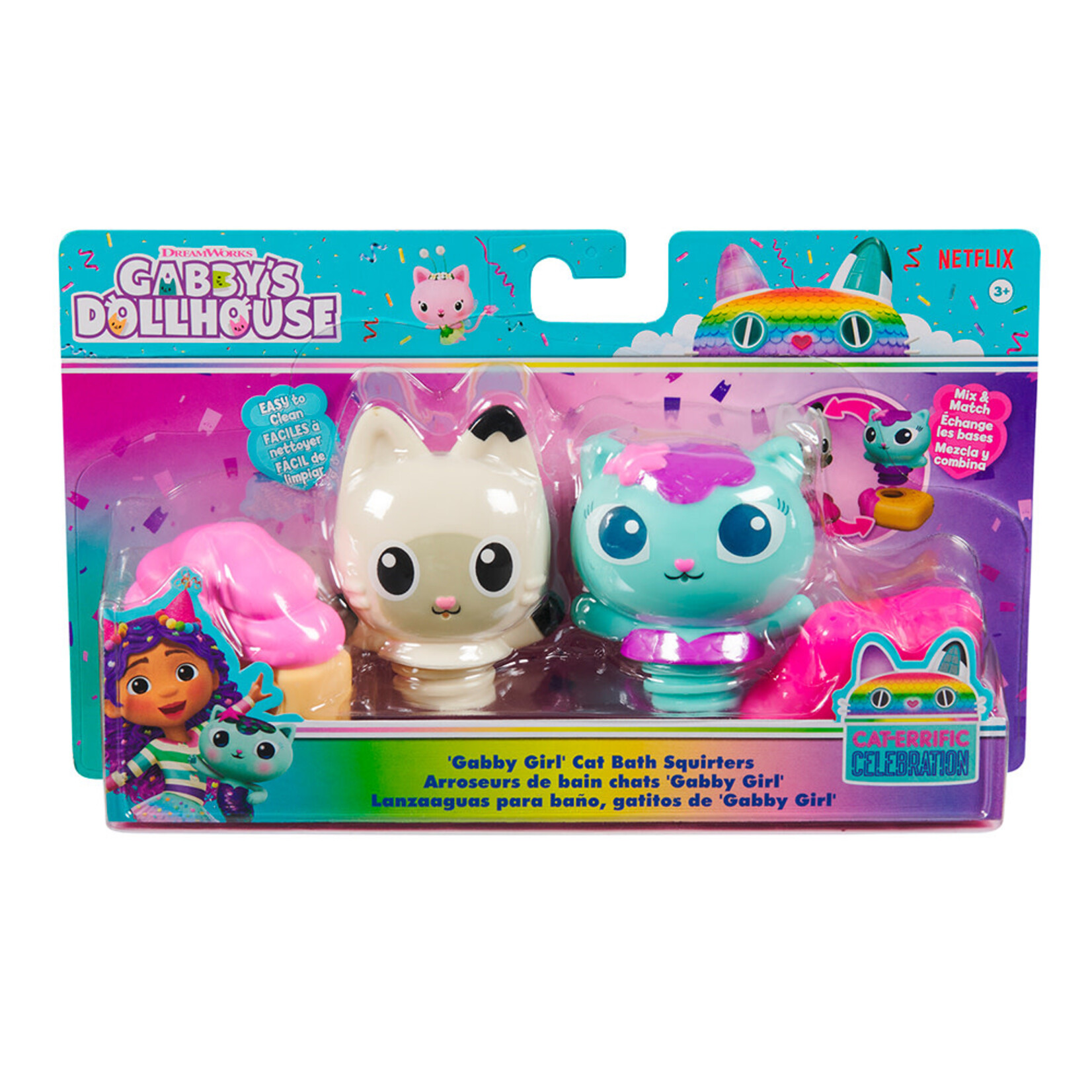 Spin Master Gabby - Ensemble de 2 chats de bain