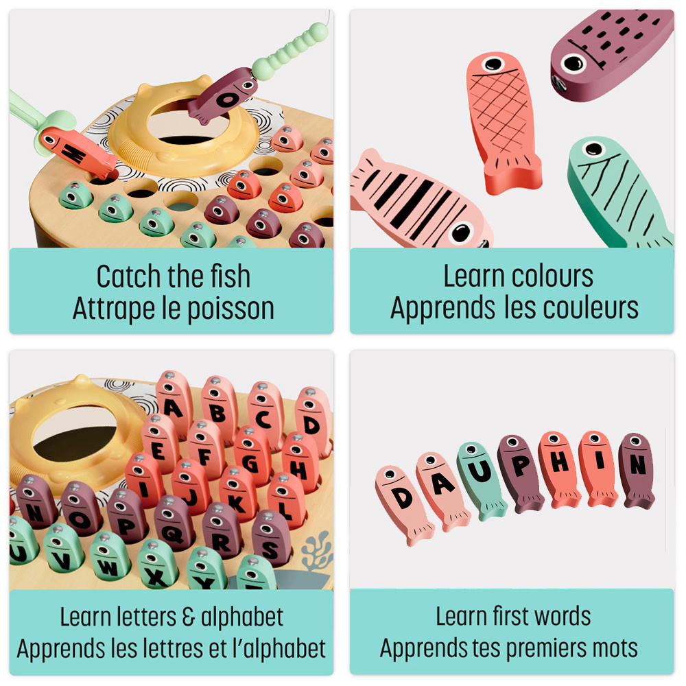 Topbright Jeu de pêche ABC