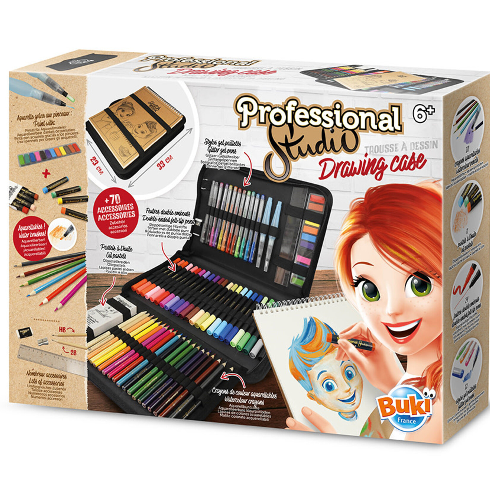 Buki Buki - Professional Studio trousse à dessin