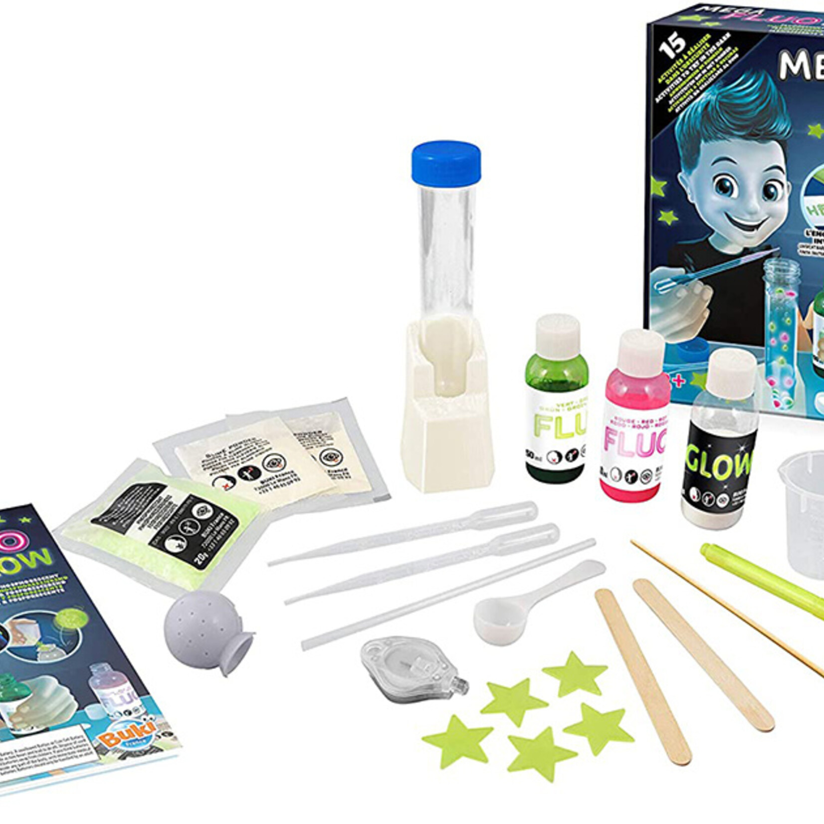 Buki Buki Mega Fluo Glow (15 activités)