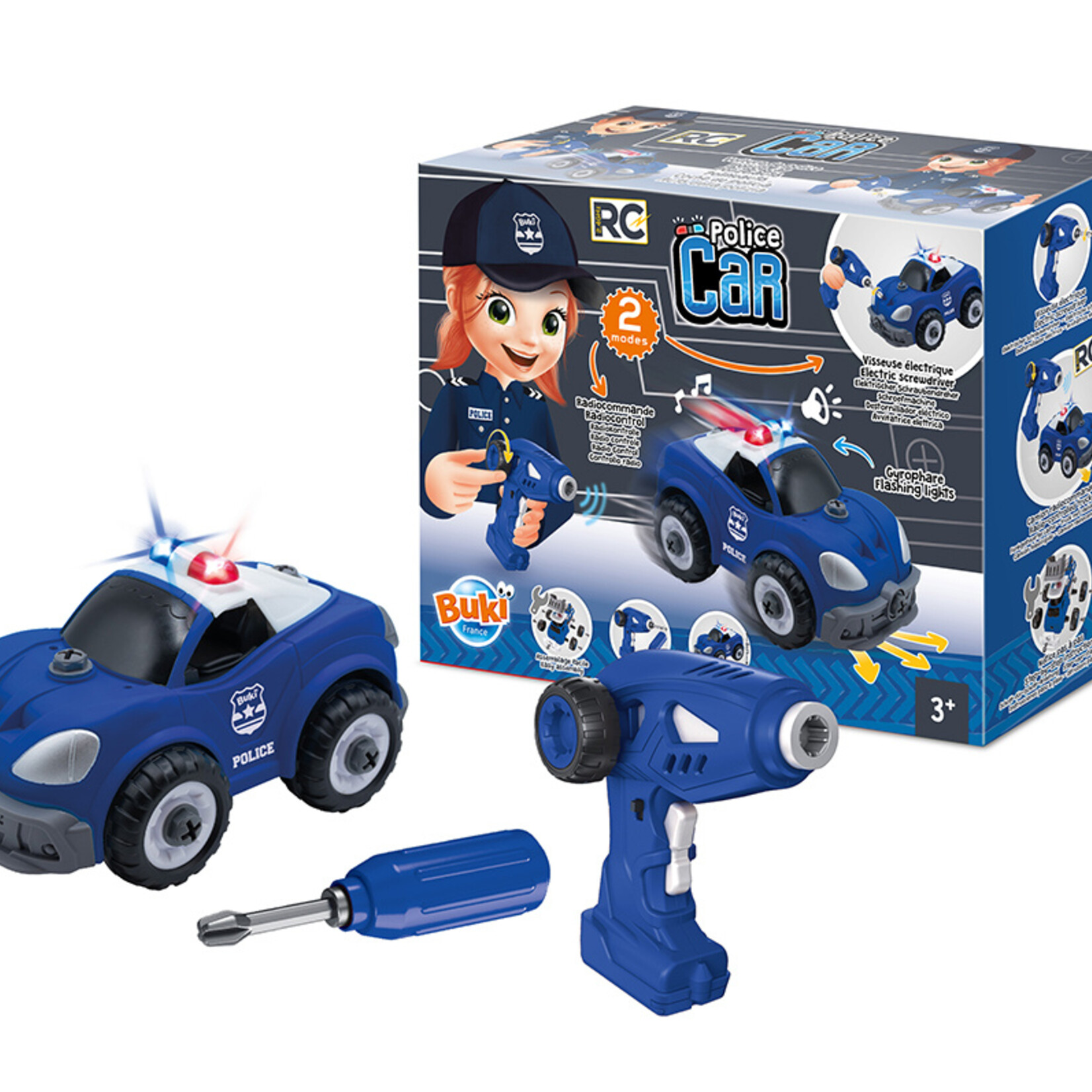 Buki Buki voiture de police radiocommandé
