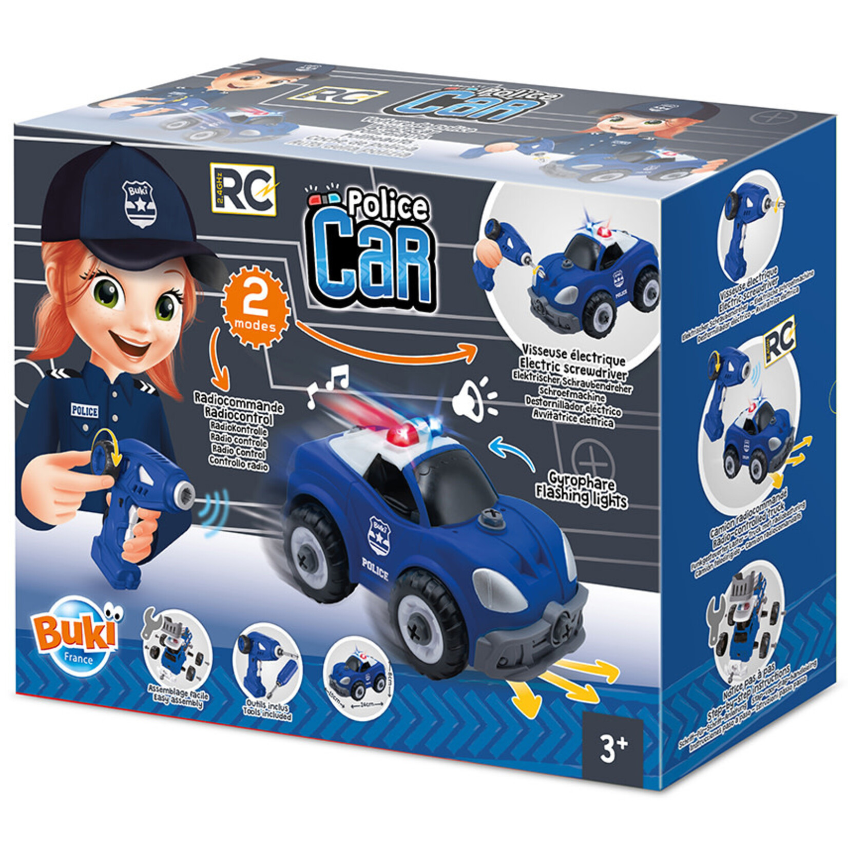Buki Buki voiture de police radiocommandé