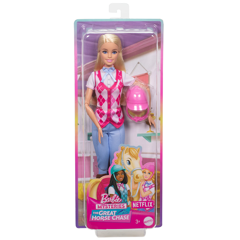 Matel barbie Mystères - Poupée cavalière Malibu