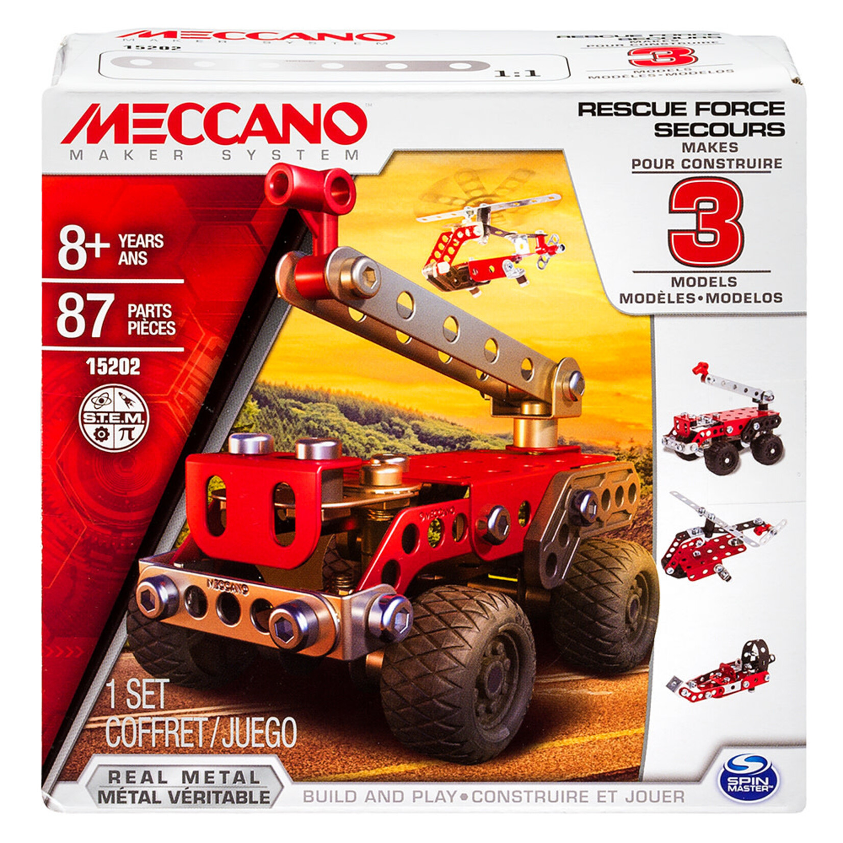 Meccano Meccano 3 en 1 Véhicules de secours
