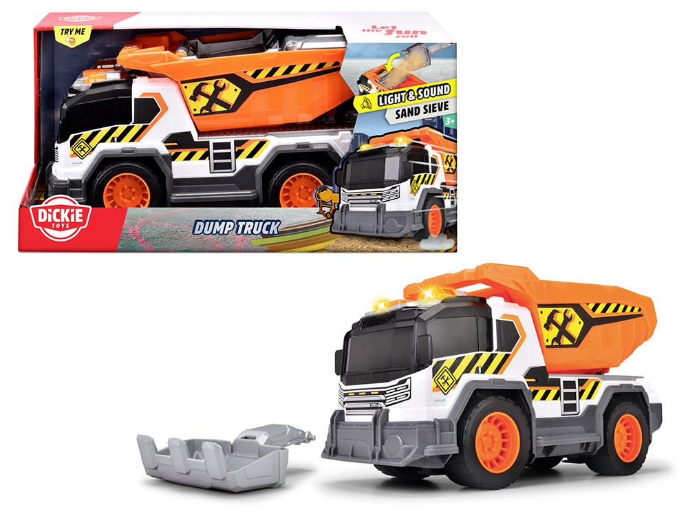 Dickie Toys Dickie Toy Dump Truck - camion-benne avec son et lumière