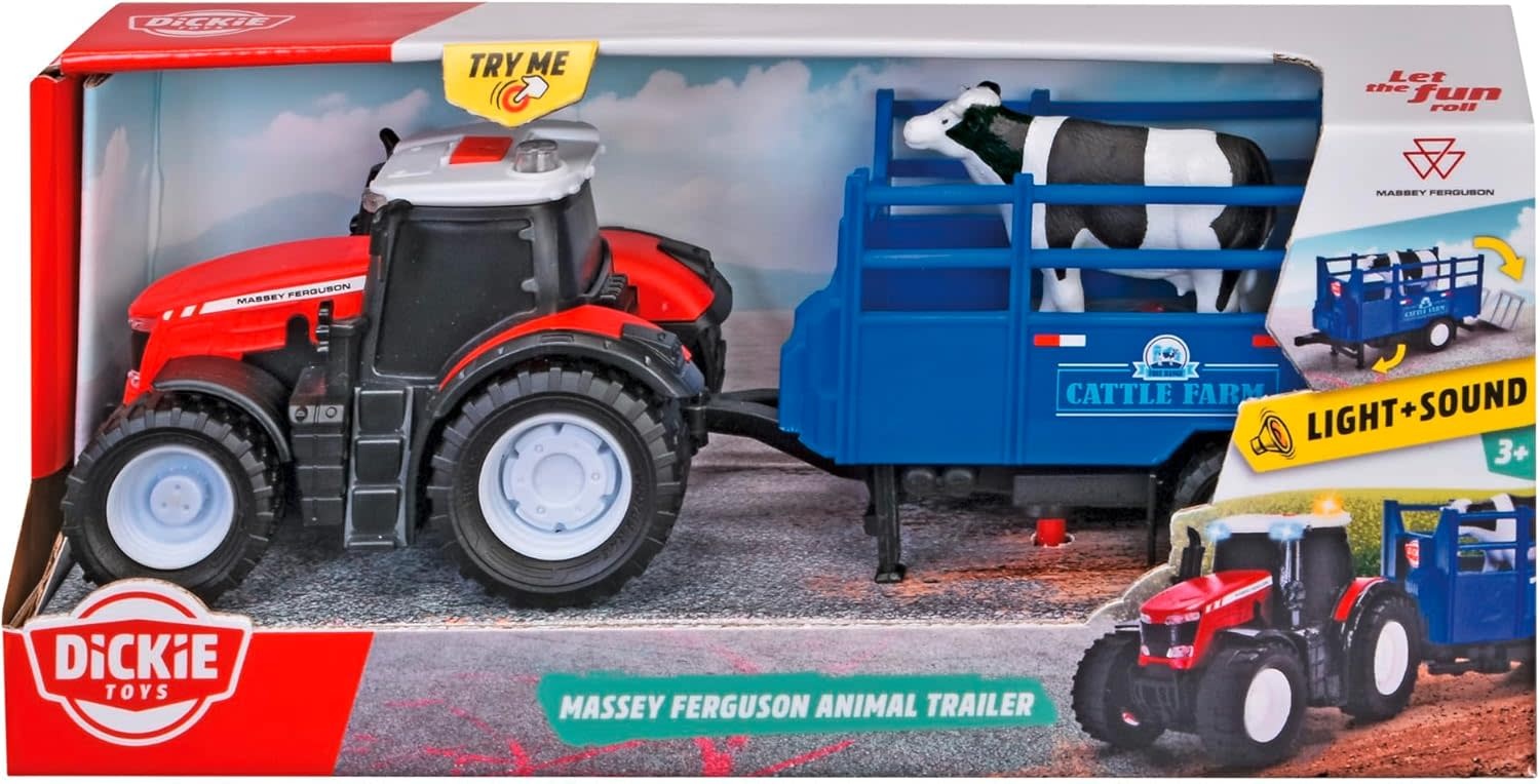 Dickie Toys Dickie Toys Massey Ferguson Animal Trailer