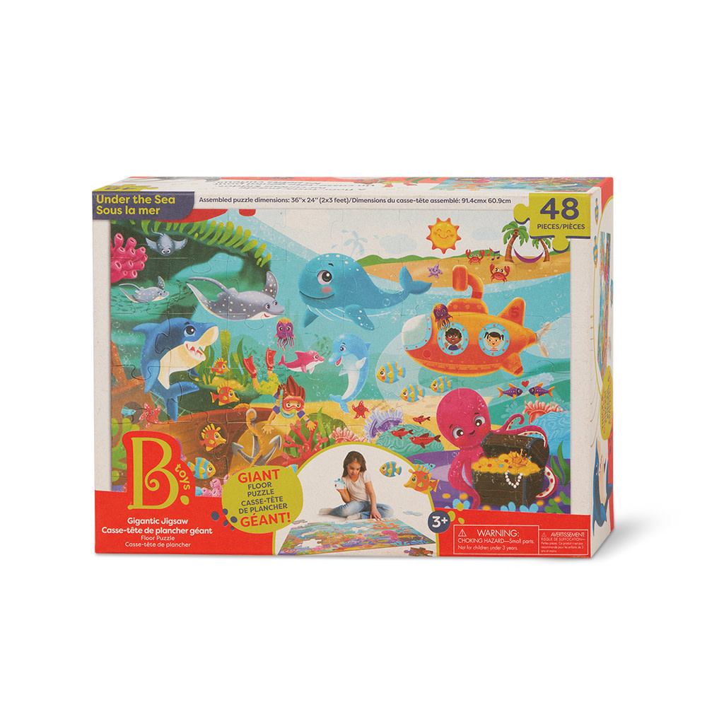 B. Collection B.Toys Casse-tête de plancher regarde et explore sous la mer