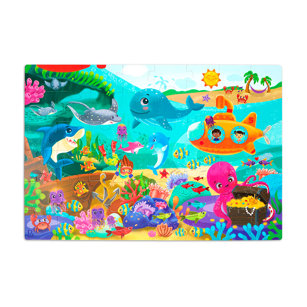 B. Collection B.Toys Casse-tête de plancher regarde et explore sous la mer